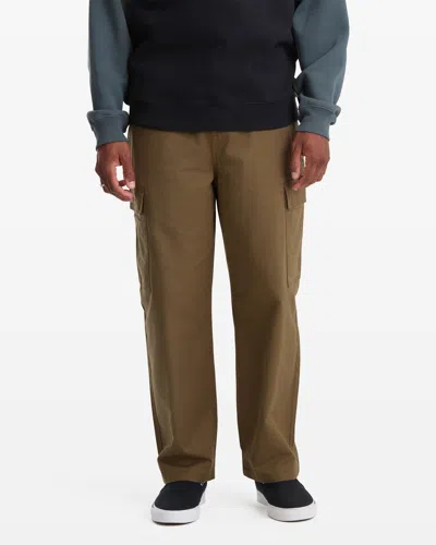 Volcom Men's Billow Tapered Cargo Pants In Brown