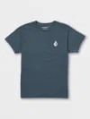 Volcom Men's Blaquedout Short Sleeve Tee In Blue
