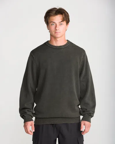 Volcom Men's Bleached Crew Sweater In Climbing Ivy
