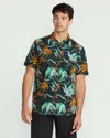 Volcom Men's Brainmelter Floral Short Sleeve Shirt In Multi