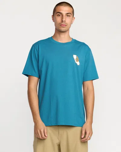 Volcom Men's California Dreaming Short Sleeve Tee In Blue