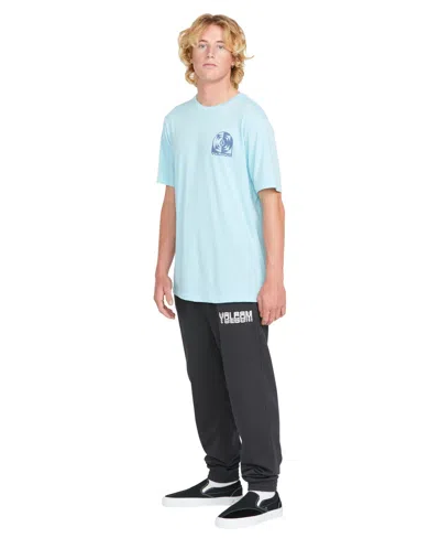 Volcom Men's Cement Fleece Pant In Washed Black Heather
