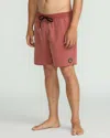 Volcom Men's Center Elastic Waist Trunks In Pink