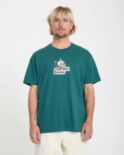 Volcom Men's Charmed Brains Short Sleeve Tee In Green