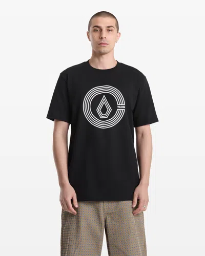 Volcom Men's Circle Split Short Sleeve Tee In Black