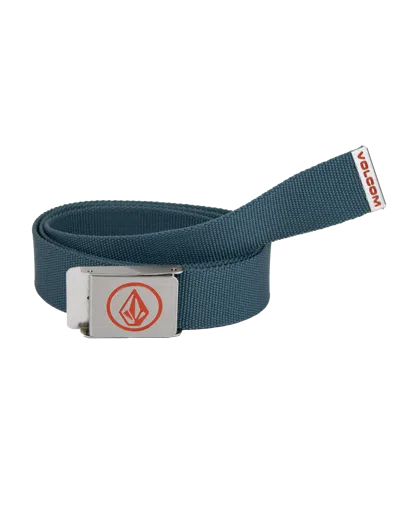 Volcom Men's Circle Web Belt In Balsam Green
