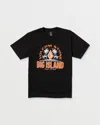 Volcom Men's Claimed Big Island Short Sleeve Tee In Black
