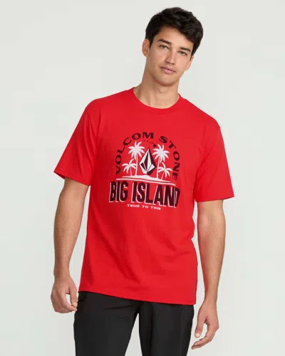 Volcom Men's Claimed Big Island Short Sleeve Tee In Multi