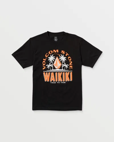 Volcom Men's Claimed Waikiki Short Sleeve Tee In Black