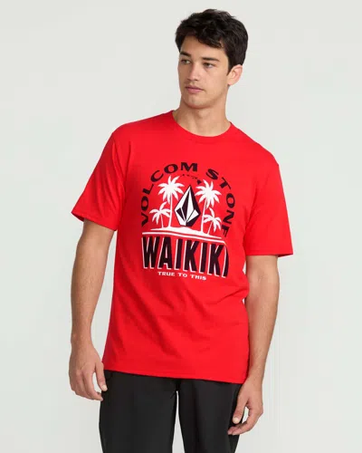 Volcom Men's Claimed Waikiki Short Sleeve Tee In Multi