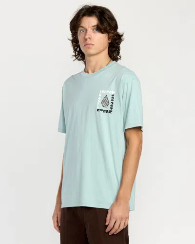 Volcom Men's Cornerstone Short Sleeve Tee In Blue