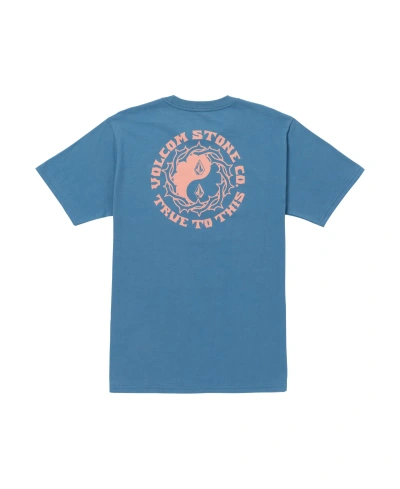Volcom Men's Counterbalance Short Sleeve T-shirt In Dark Blue