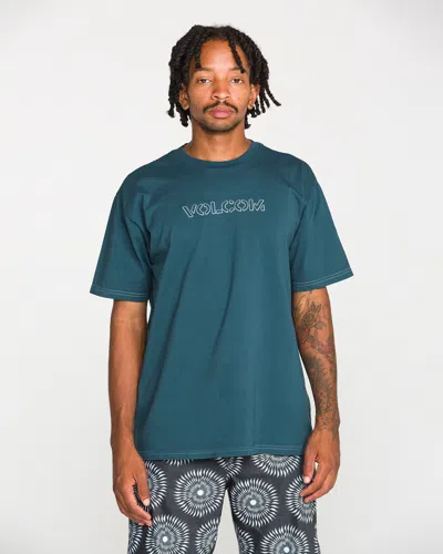 Volcom Men's Crassy Short Sleeve Tee In Blue