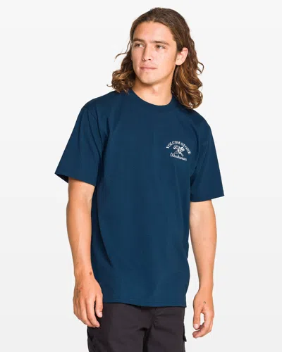 Volcom Men's Crosscut Workwear Short Sleeve Tee In Blue