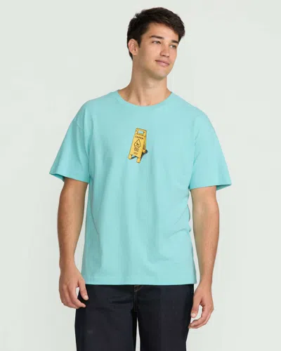 Volcom Men's Dance Floor Short Sleeve Tee In Blue