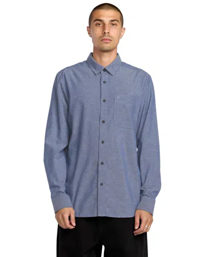 Volcom Men's Date Knight Long Sleeve Shirt In Black