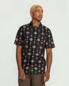 Volcom Men's Desert Dobby Short Sleeve Shirt In Blue
