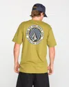 Volcom Men's Dirty Work Short Sleeve Tee In Olive