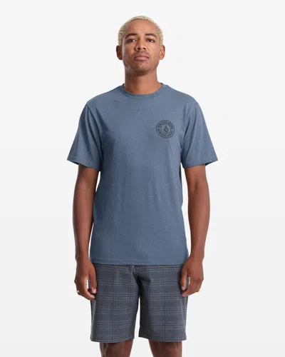 Volcom Men's Drain You Short Sleeve Tee In Blue