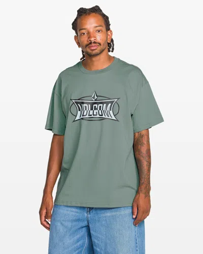 Volcom Men's Duster Short Sleeve Tee In Green