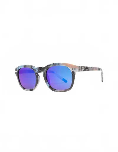 Volcom Men's Earth Tripper Sunglasses In Skulls/blue Mirror In Multi