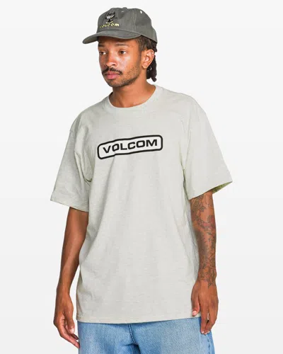 Volcom Men's Eurobox Short Sleeve Tee In Gray