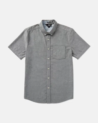 Volcom Men's Everett Oxford Short Sleeve Tee In Gray
