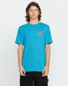 Volcom Men's Eye Warp Short Sleeve Tee In Blue