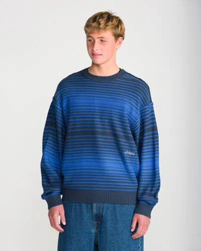 Volcom Men's Fade In Crew Sweater In Nebulas Blue
