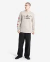 Volcom Men's Featured Artist Daniel Shepard Budz Long Sleeve Tee In Gray