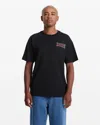 Volcom Men's Featured Artist Daniel Shepard Unlocked Short Sleeve Tee In Black