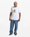 Volcom Men's Featured Artist Daniel Shepard Walleye Short Sleeve Tee In White