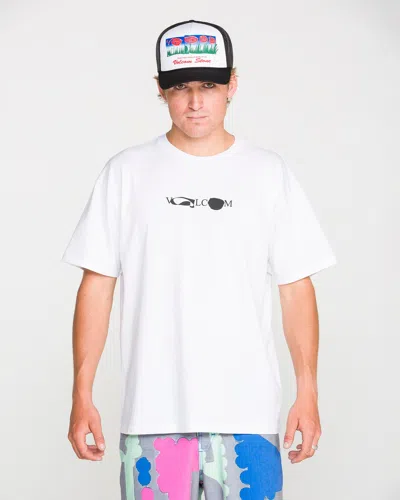 Volcom Men's Featured Artist Head Check Short Sleeve Tee In White