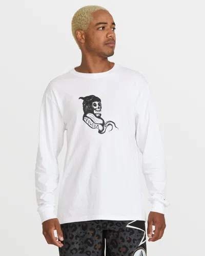Volcom Men's Featured Artist Seth Conboy Long Sleeve Tee In White
