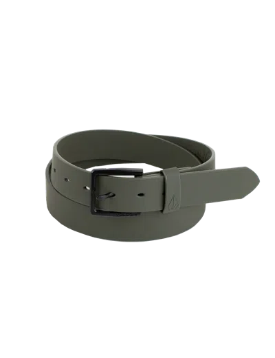 Volcom Men's Flat Bar Pu Belt In Brindle