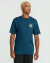 Volcom Men's Flyover Short Sleeve Tee In Blue