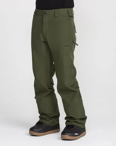 Volcom Men's Freakin Snow Chino Pants In Green