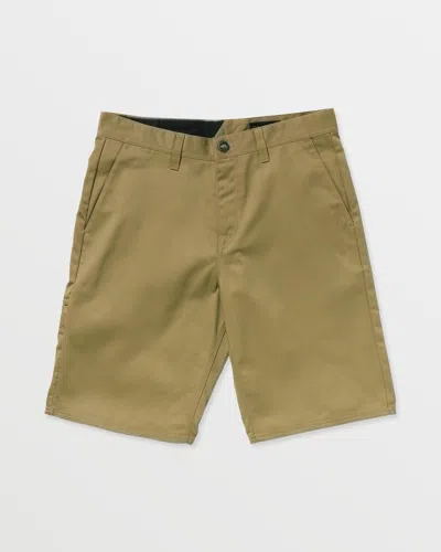 Volcom Men's Frickin Chino Shorts In Brown