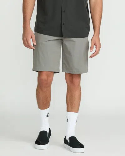 Volcom Men's Frickin Cross Shred Shorts In Gray