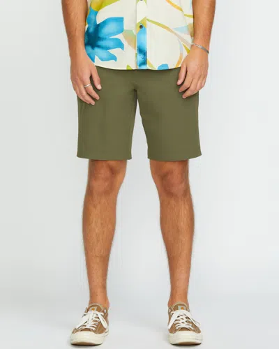 Volcom Men's Frickin Cross Shred Shorts In Green