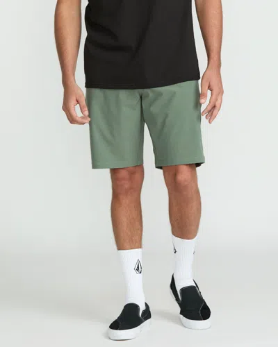 Volcom Men's Frickin Cross Shred Static Shorts In Green