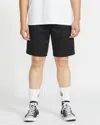 Volcom Men's Frickin Elastic Waist Shorts In Black