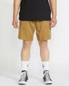 Volcom Men's Frickin Elastic Waist Shorts In Black