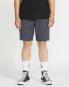 Volcom Men's Frickin Elastic Waist Shorts In Blue