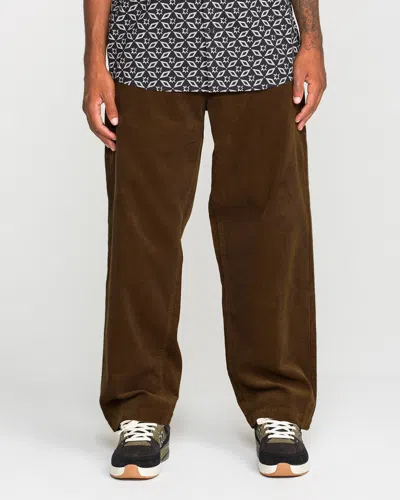 Volcom Men's Frickin Loose Tapered Cord In Brown