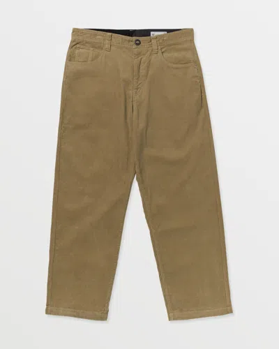 Volcom Men's Frickin Loose Tapered Cord Pants In Brown