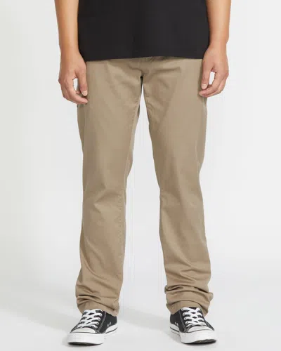 Volcom Men's Frickin Modern Stretch Pants In Brown