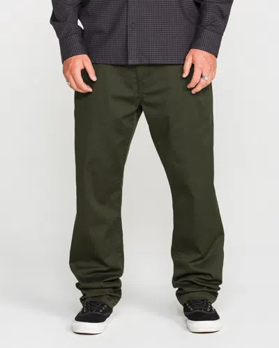 Volcom Men's Frickin Modern Stretch Pants In Green