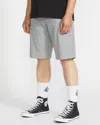 Volcom Men's Frickin Modern Stretch Shorts 21" In Gray
