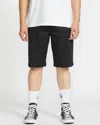 Volcom Men's Frickin Modern Stretch Shorts In Black